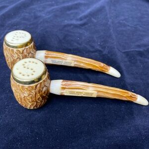 Vntg MCM Salt/Pepper Exotic Animal Paradise Springfield, Missouri Corncob Pipes